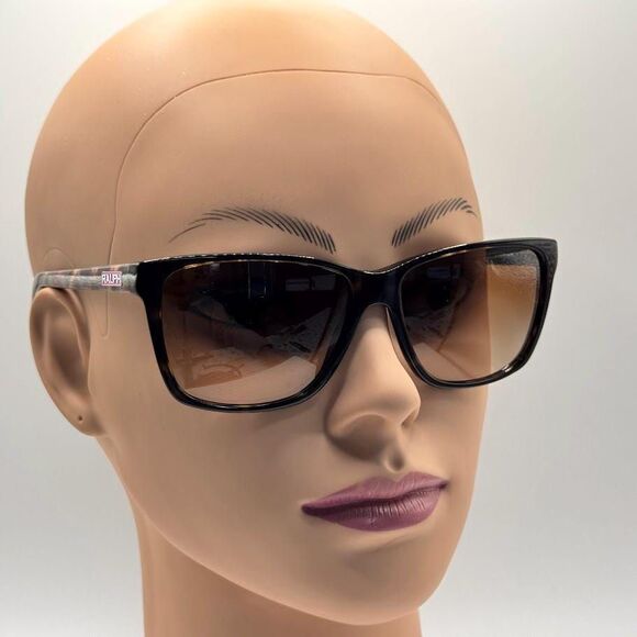 NEW Ladies Y2K Polo Ralph Lauren Square Sunglasses RA5141 Tortoise & Plaid 57/15 main image 6
